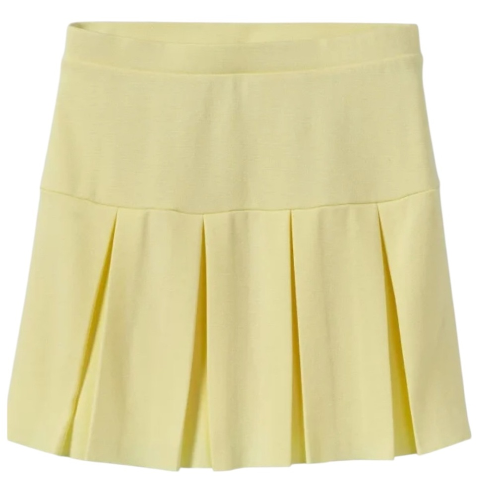 Art Class Girls Yellow Pleated Skirt Size Medium (7/8)
